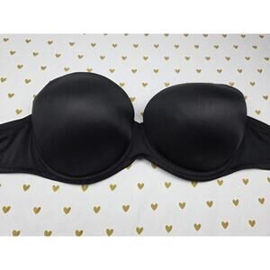 Victorias Secret Black 38D Wear Everywhere Multiway Push Up Bra Black